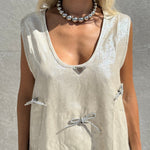 Canotta over fiocchi strass - NiMa Mobile Boutique