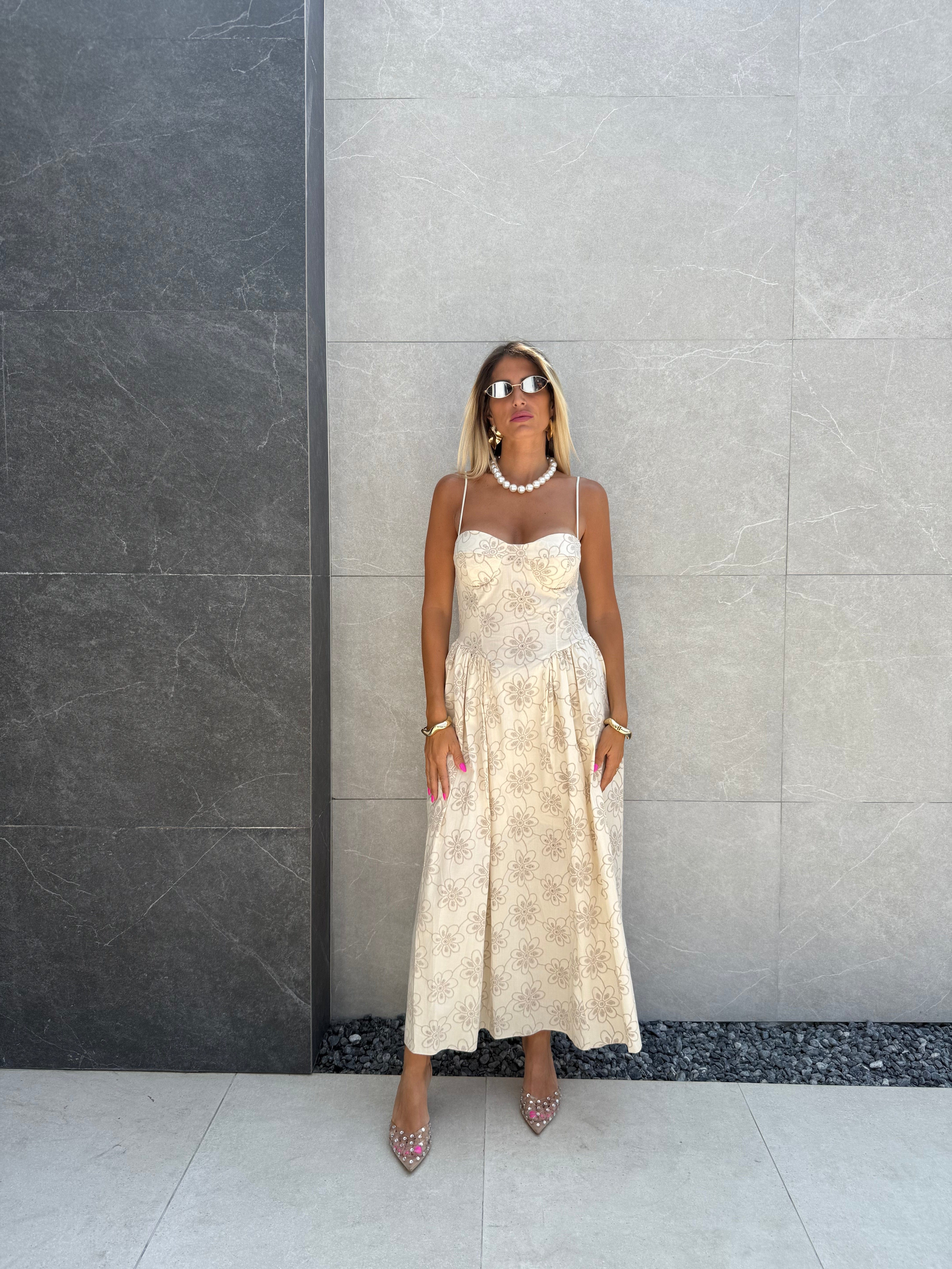 Vestito fiori traforato - NiMa Mobile Boutique