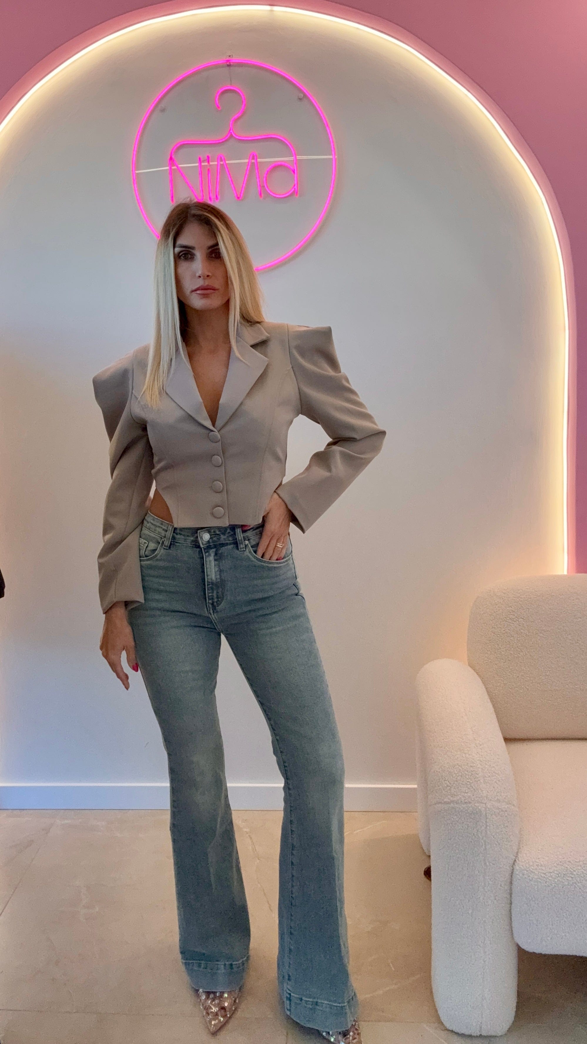 Jeans zampa sabbiato - NiMa Mobile Boutique