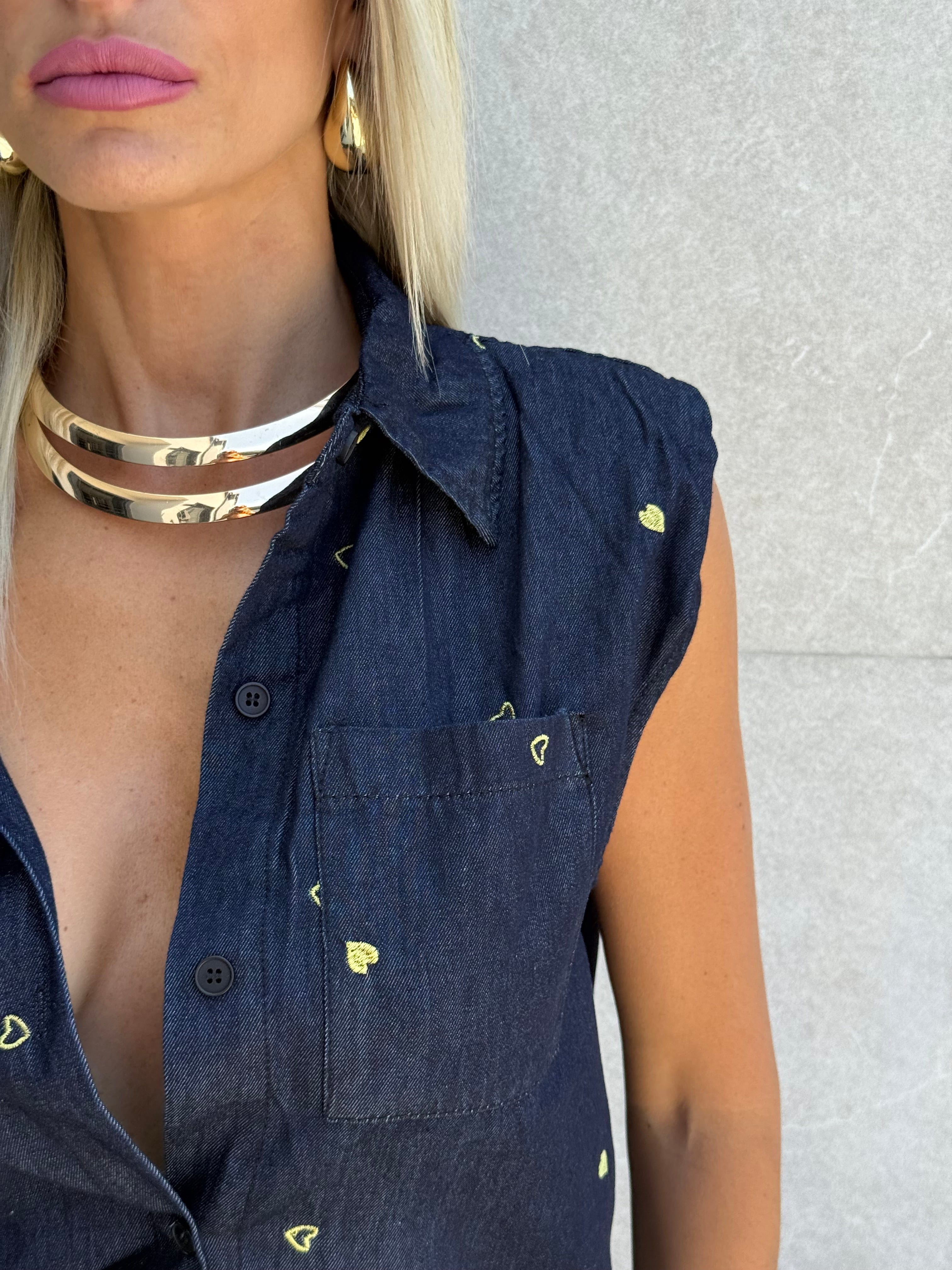 Coordinato denim cuoricini - NiMa Mobile Boutique