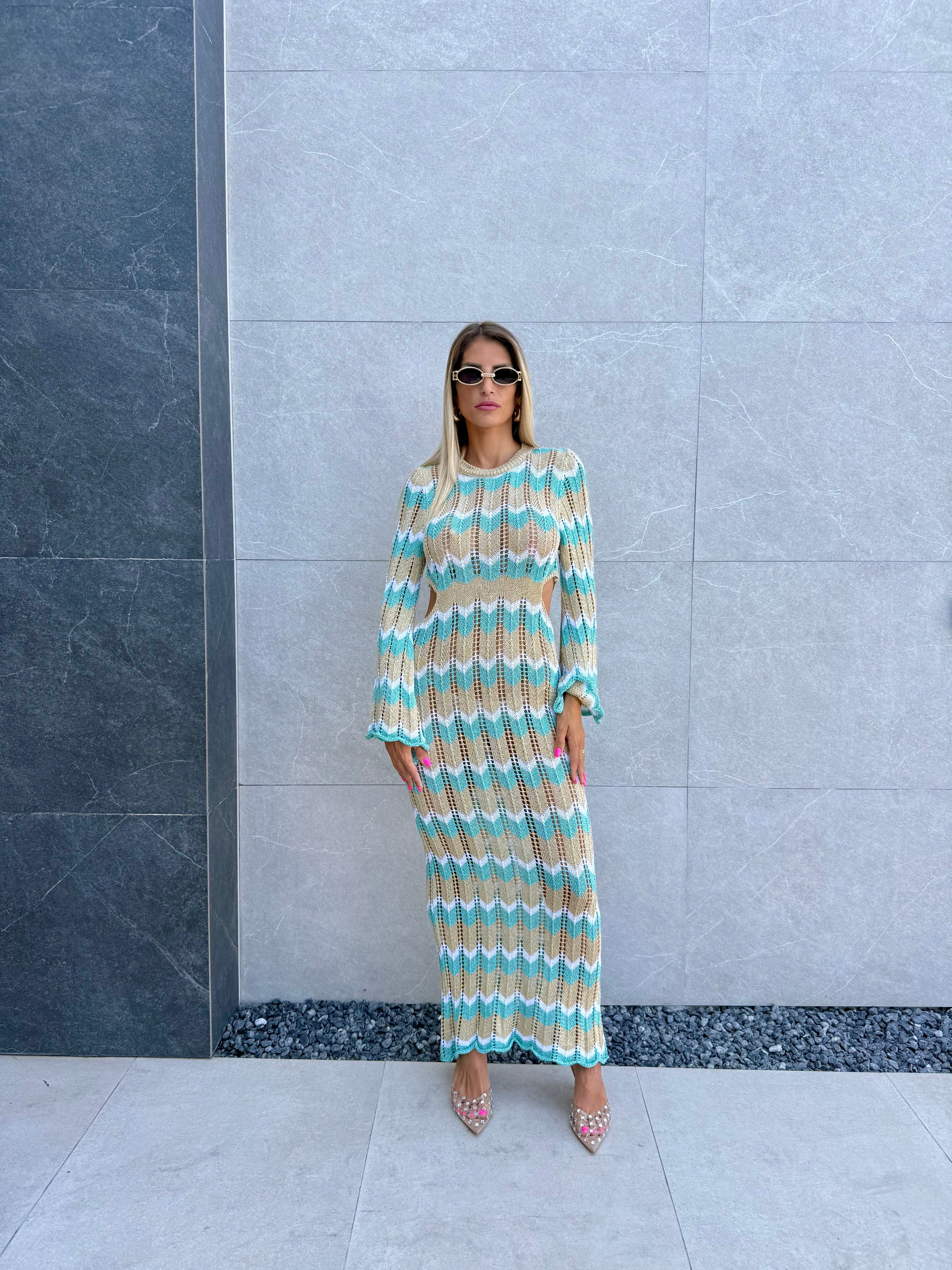 Vestito lungo lurex zig zag - NiMa Mobile Boutique