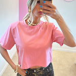 T-shirt crop spalline - NiMa Mobile Boutique