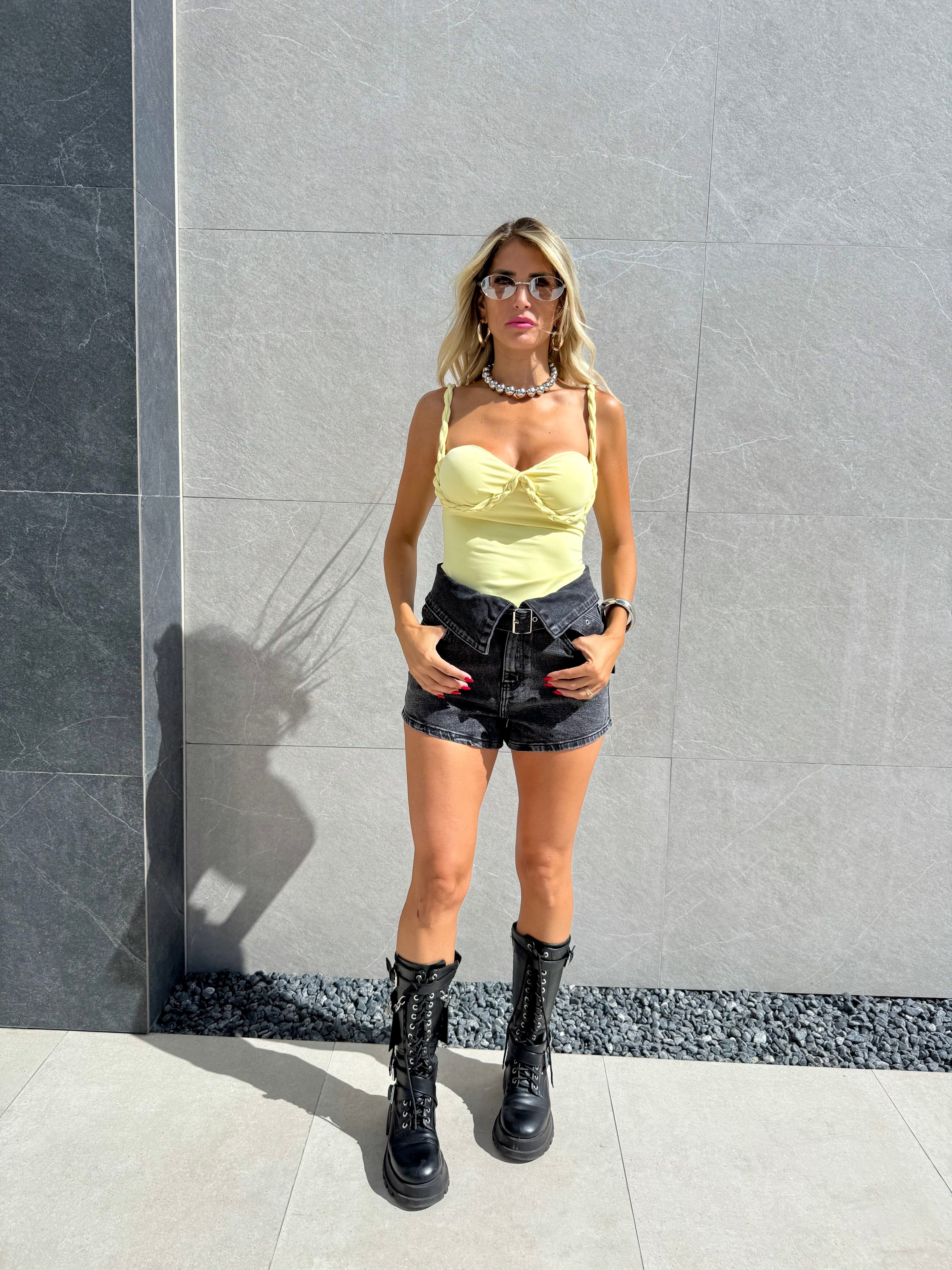 Short denim cintura risvolto - NiMa Mobile Boutique