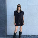 Coordinato smanicato tessuto - NiMa Mobile Boutique
