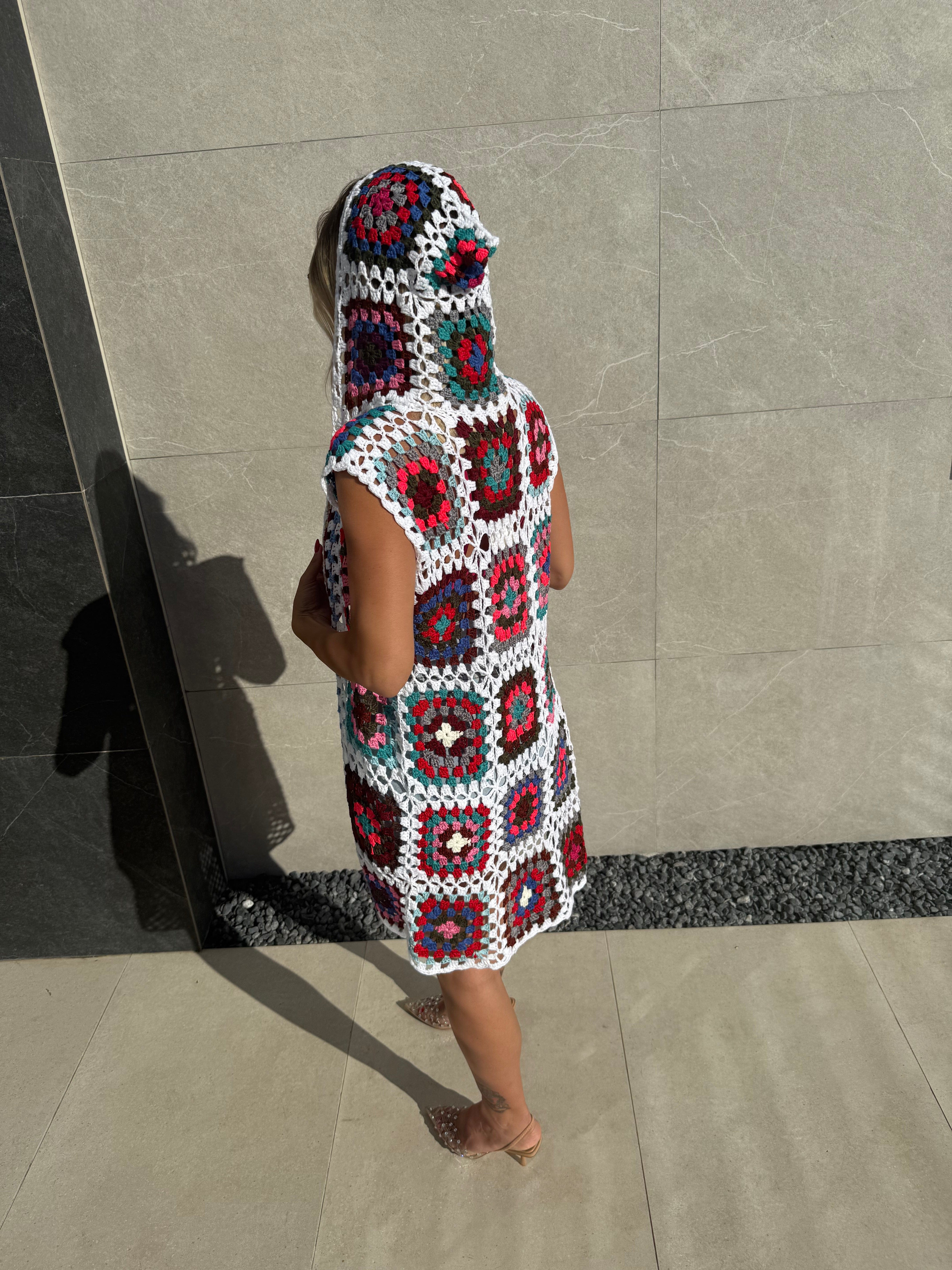 Gilet crochet con cappuccio - NiMa Mobile Boutique