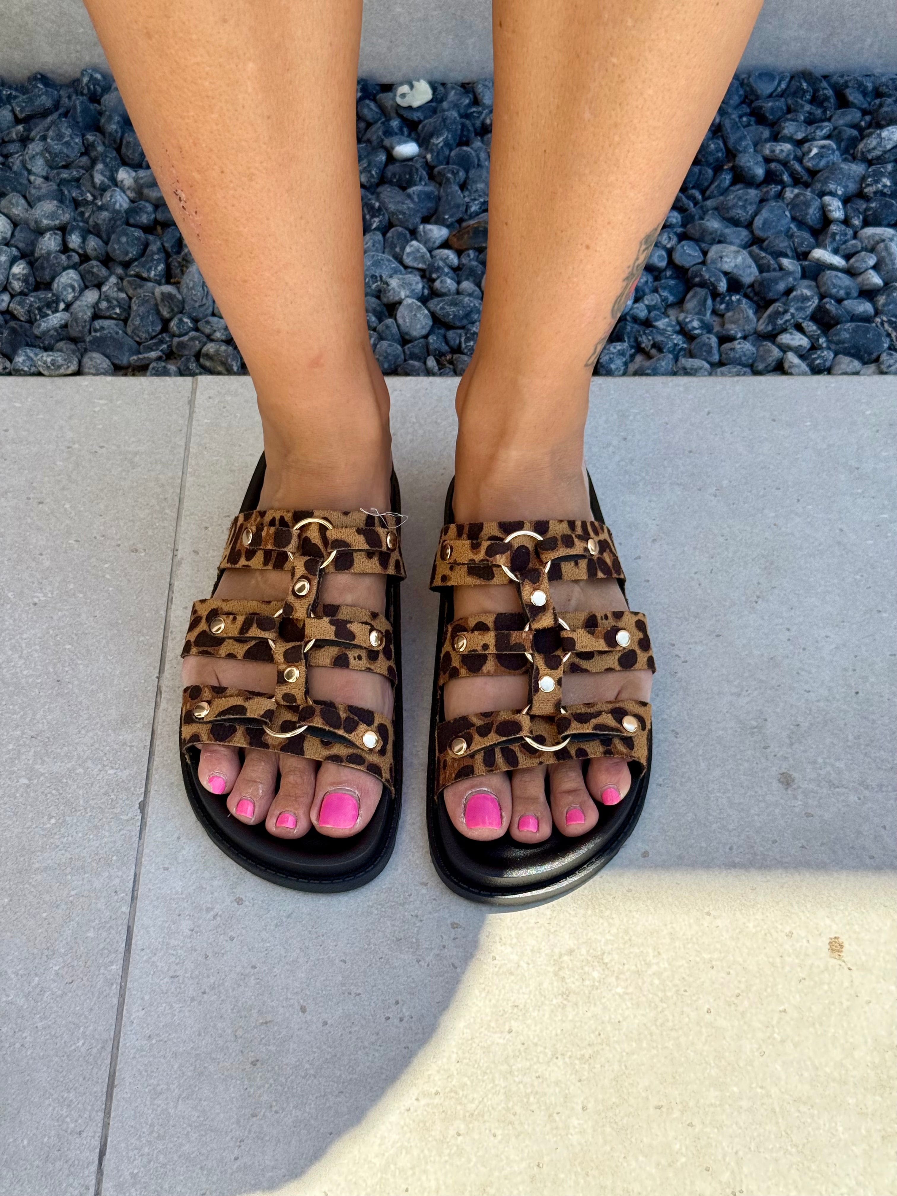 Sandalo Animalier strisce - NiMa Mobile Boutique