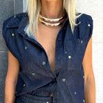 Coordinato denim cuoricini - NiMa Mobile Boutique