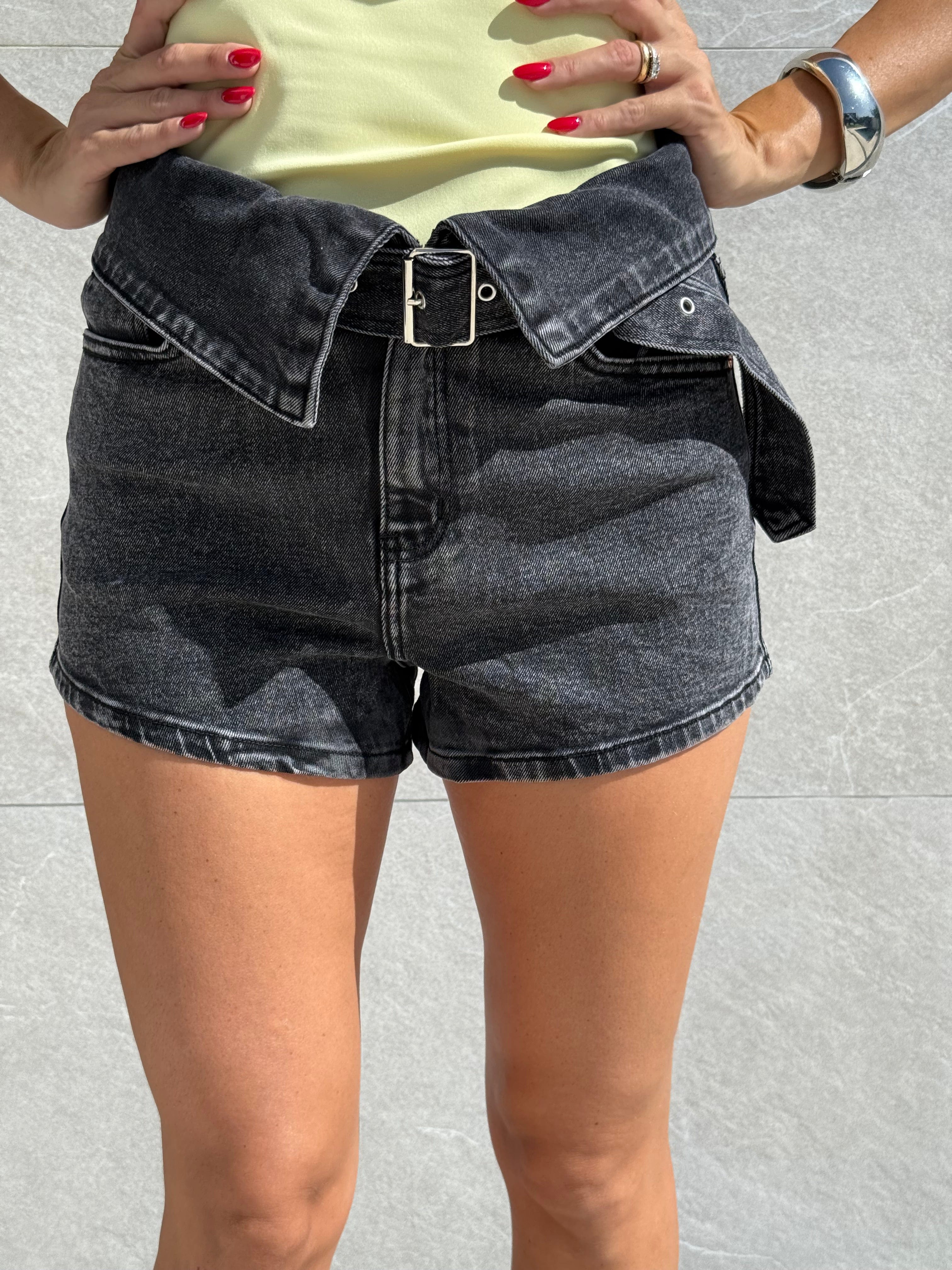 Short denim cintura risvolto - NiMa Mobile Boutique