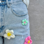 Short denim fiori crochet - NiMa Mobile Boutique