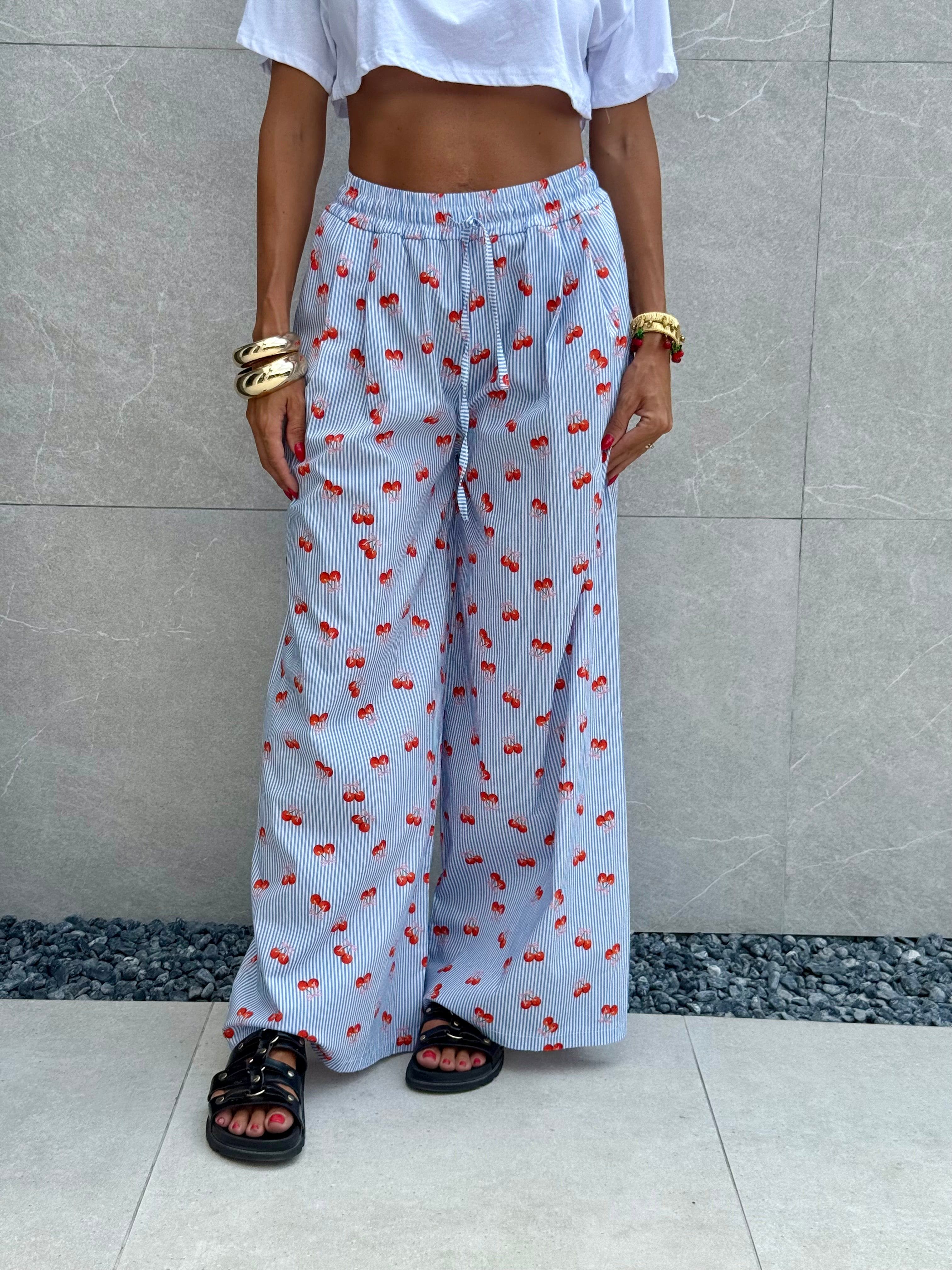 Pantalone comfy ciliegie - NiMa Mobile Boutique
