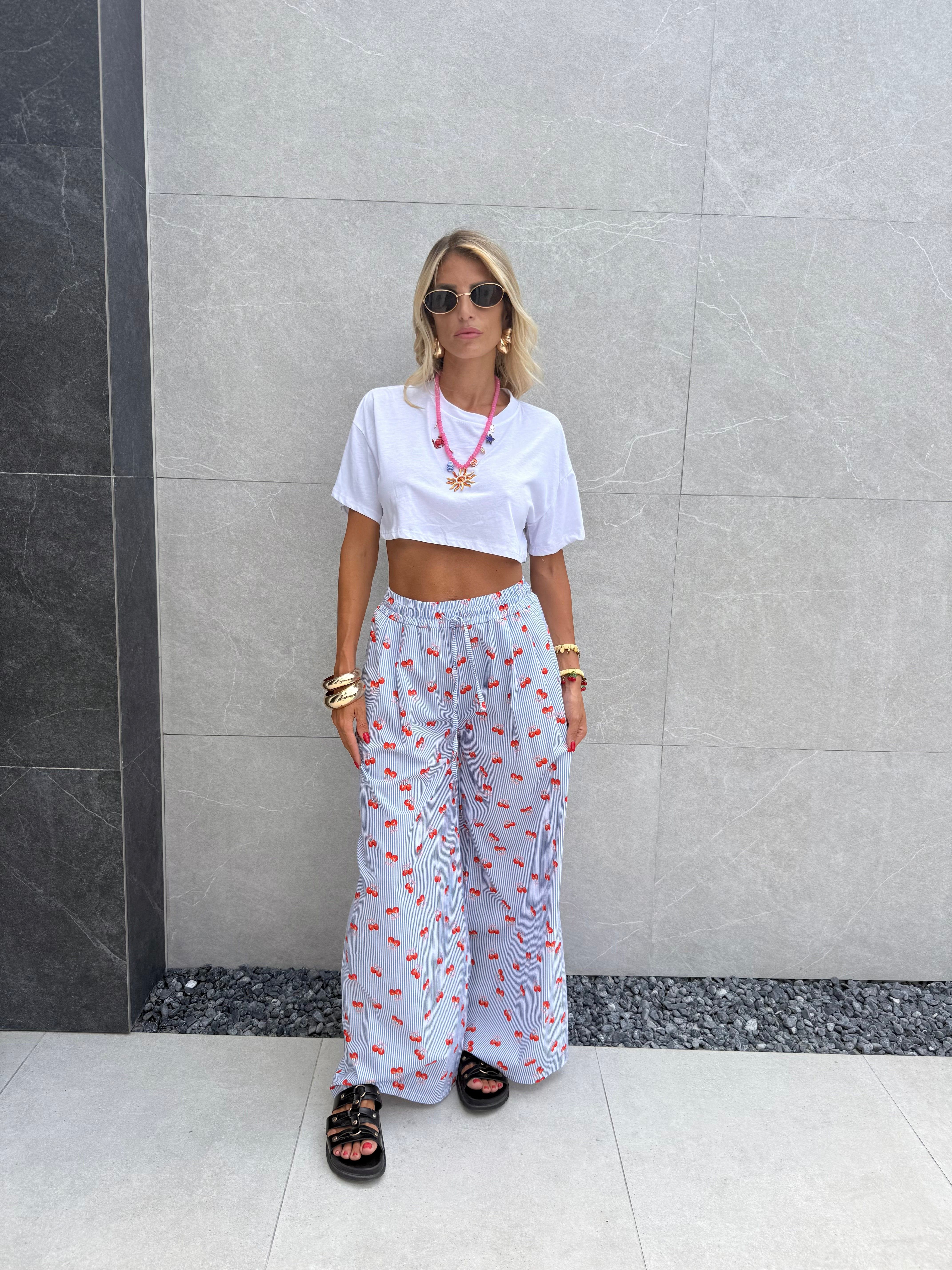 Pantalone comfy ciliegie - NiMa Mobile Boutique