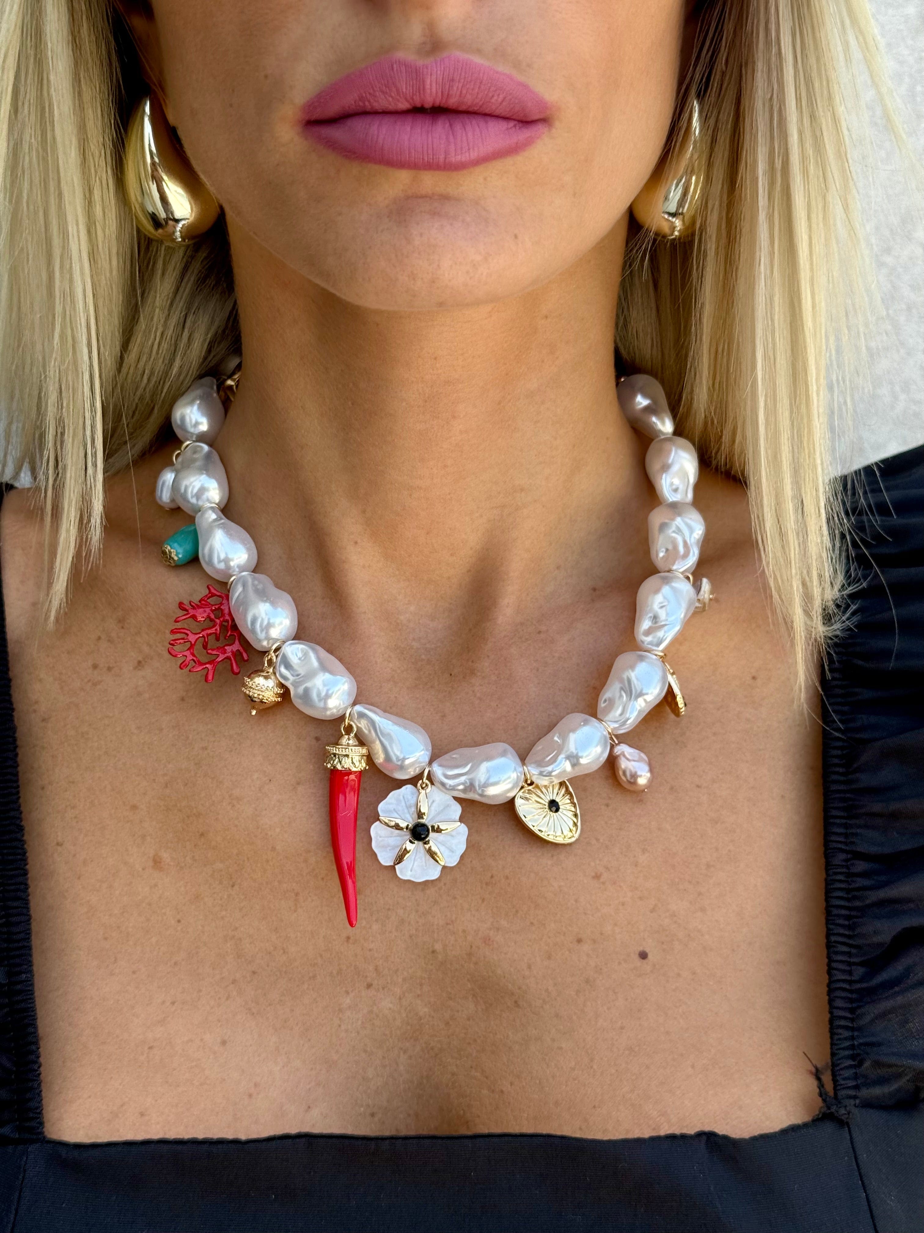 Collana perle peperoncino - NiMa Mobile Boutique