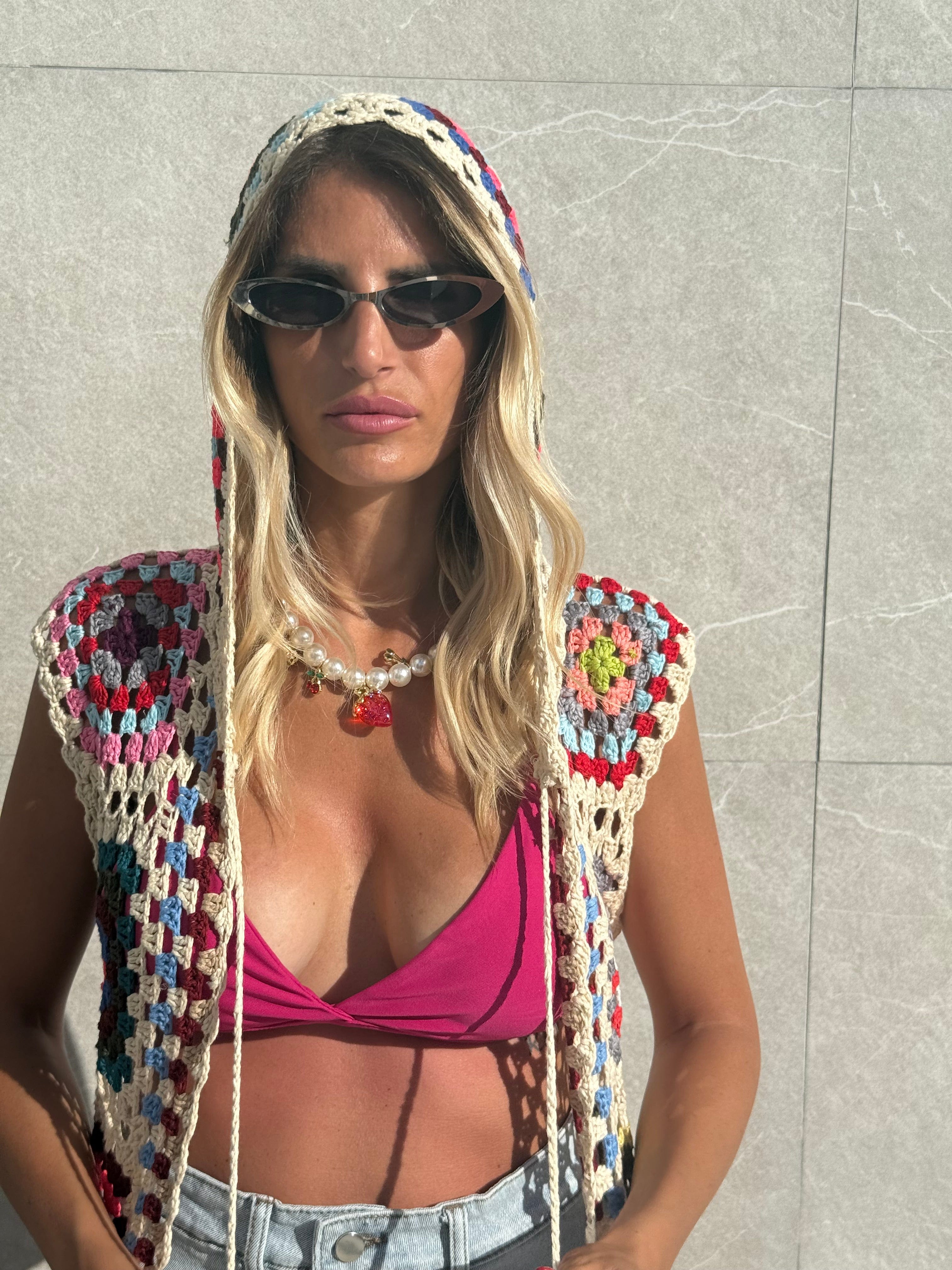 Gilet crochet con cappuccio - NiMa Mobile Boutique