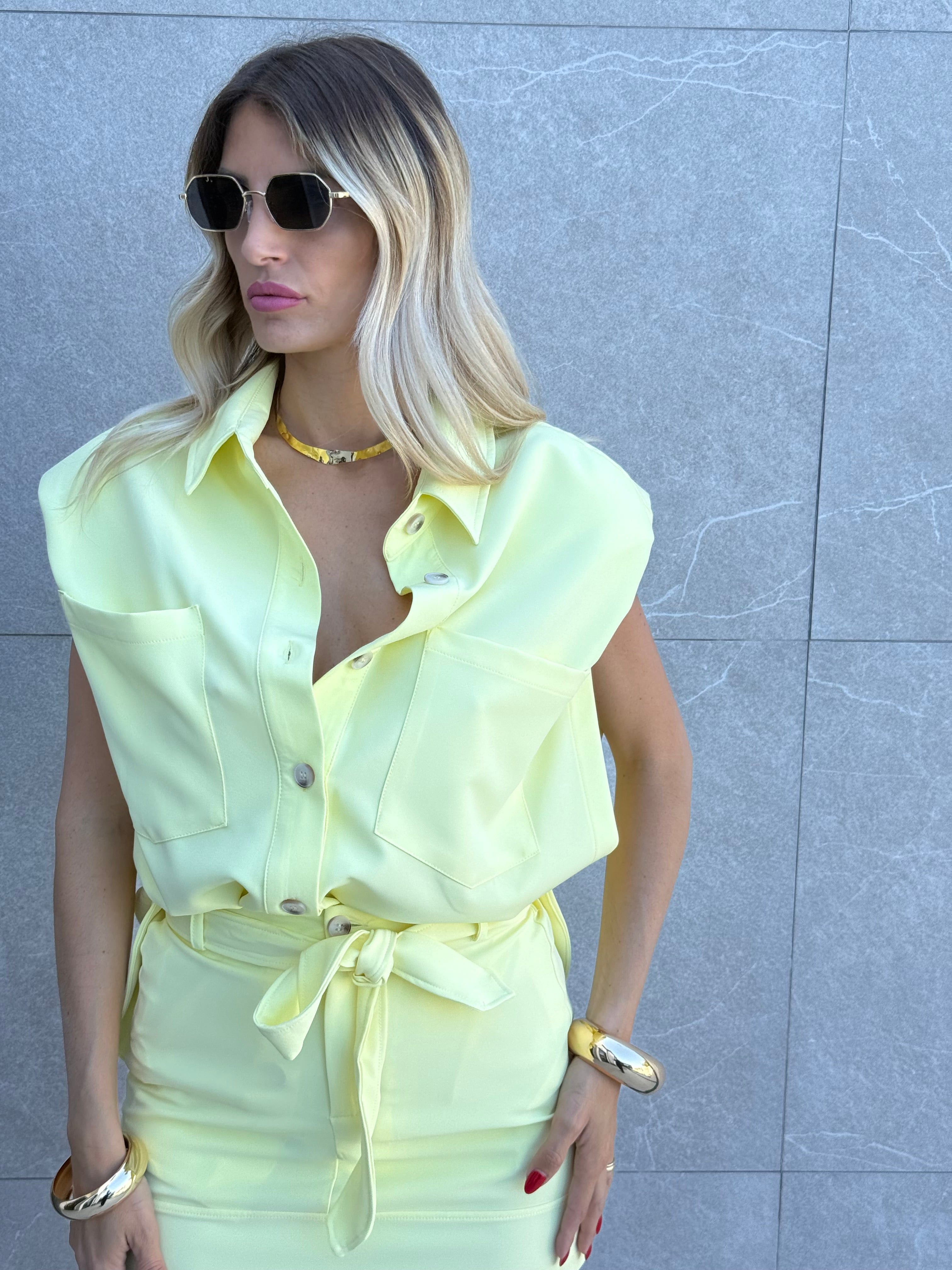 Coordinato smanicato tessuto - NiMa Mobile Boutique