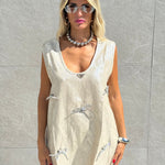 Canotta over fiocchi strass - NiMa Mobile Boutique
