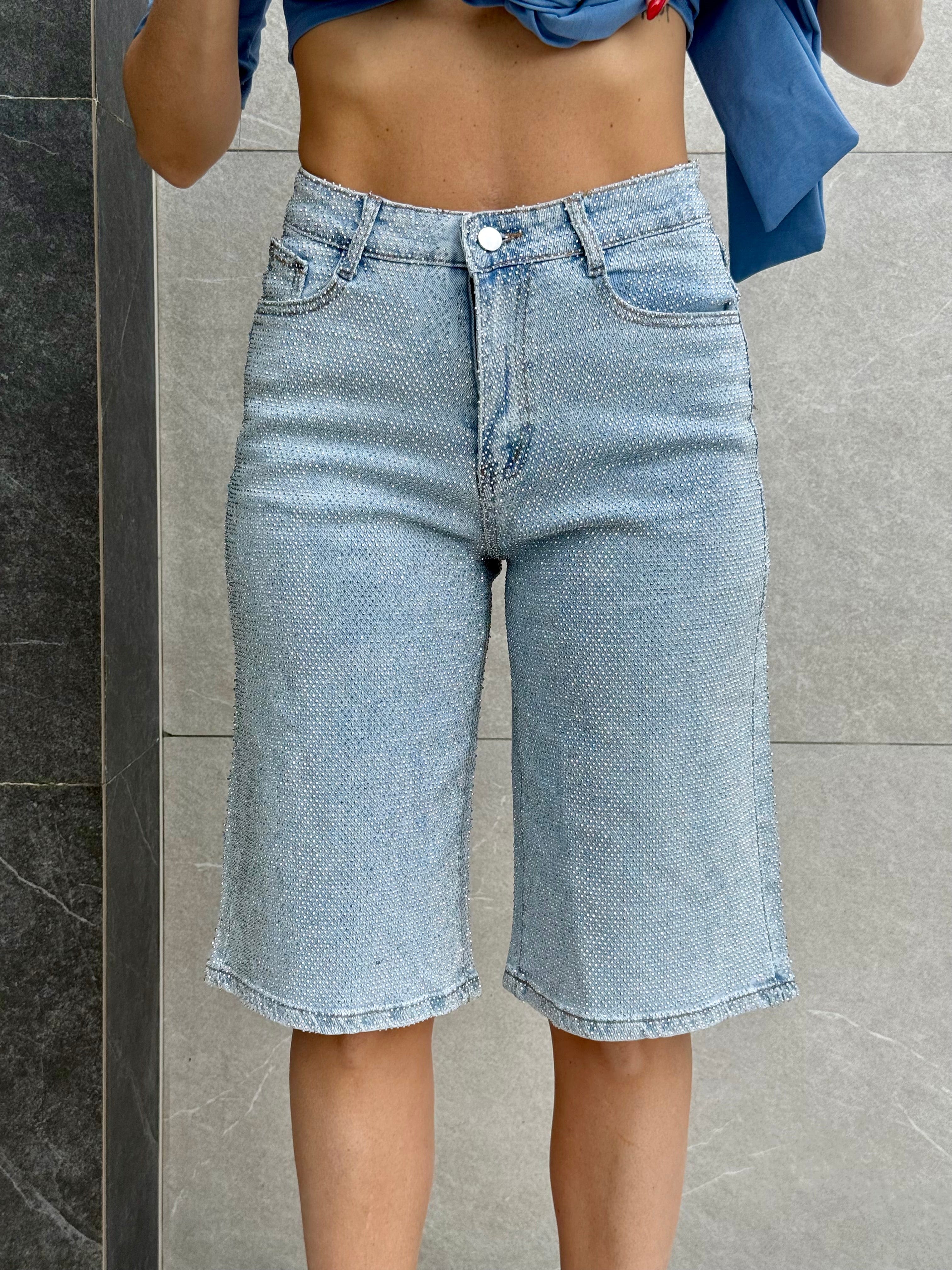 Bermuda jeans strass - NiMa Mobile Boutique