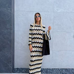 Vestito lungo lurex zig zag - NiMa Mobile Boutique