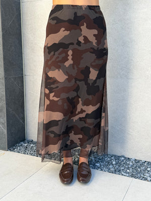 Gonna lunga Camouflage